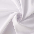 Polyester 90"x156" Rectangle Tablecloth White - Rounded Corners and Seamless Design for Luxe Events