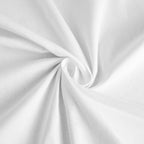 100% Cotton 90"x90" Square Tablecloth White Linen - Sophisticated, Soft & Breathable Fabric Table Cover