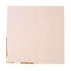 50-Pack Paper Beverage Napkins with Gold Foil Edge Blush - Disposable 2 Ply Cocktail Napkins for Events 6.5"x6.5"