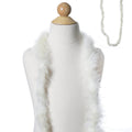 Marabou Ostrich Feather Boa Ivory Deluxe Soft and Fluffy Design - Party Accessory 2 Yards