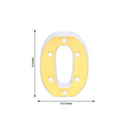 3D Marquee Letter "O" Warm White 6 LED Lights Gold - Chic Light-Up Decor for Events 6"