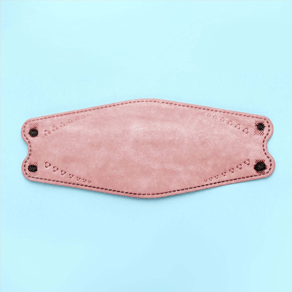 10 Pack Dusty Rose Breathable KF94 Face Mask, 3D Fish-Design Mouth Shields for Adult, 4-Layer Protective Face Masks with Adjustable Nose Clip