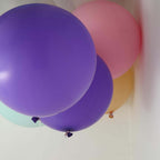 2 Pack 32" Large Matte Purple Helium or Air Premium Latex Balloons