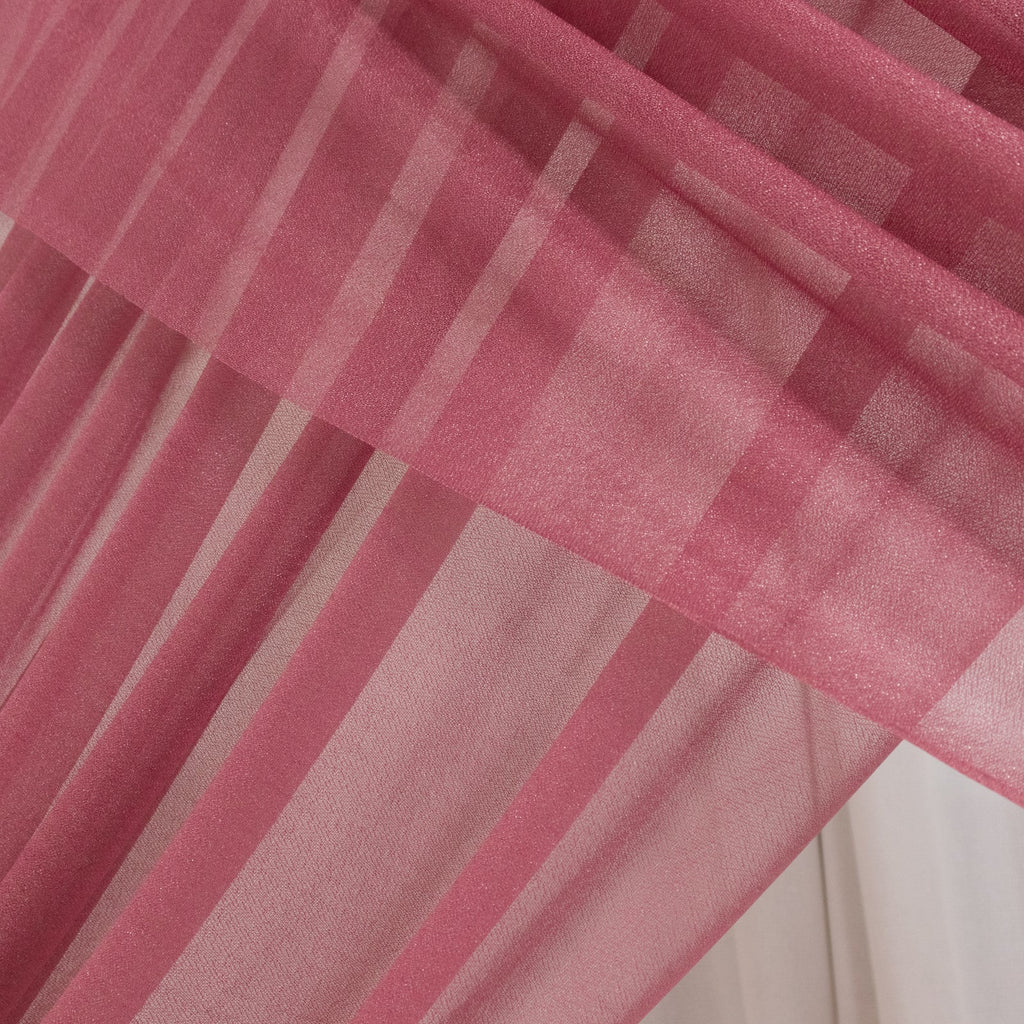 Mauve Cinnamon Rose Sheer Backdrop Drape â€“ 5ftx32ft Wedding Arch & Ceiling Decor Panel, Wrinkle Free with Soft Shimmer - Bell Racket Store