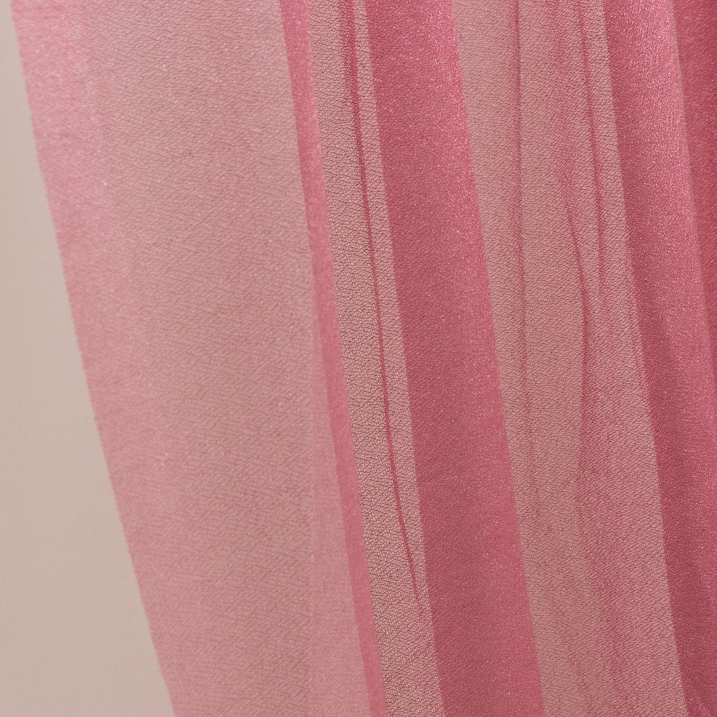 Mauve Cinnamon Rose Sheer Chiffon Valance Curtain 4ft x 5ft â€“ Wedding Arch Drape with Rod Pocket, Voile Backdrop Panel - Bell Racket Store