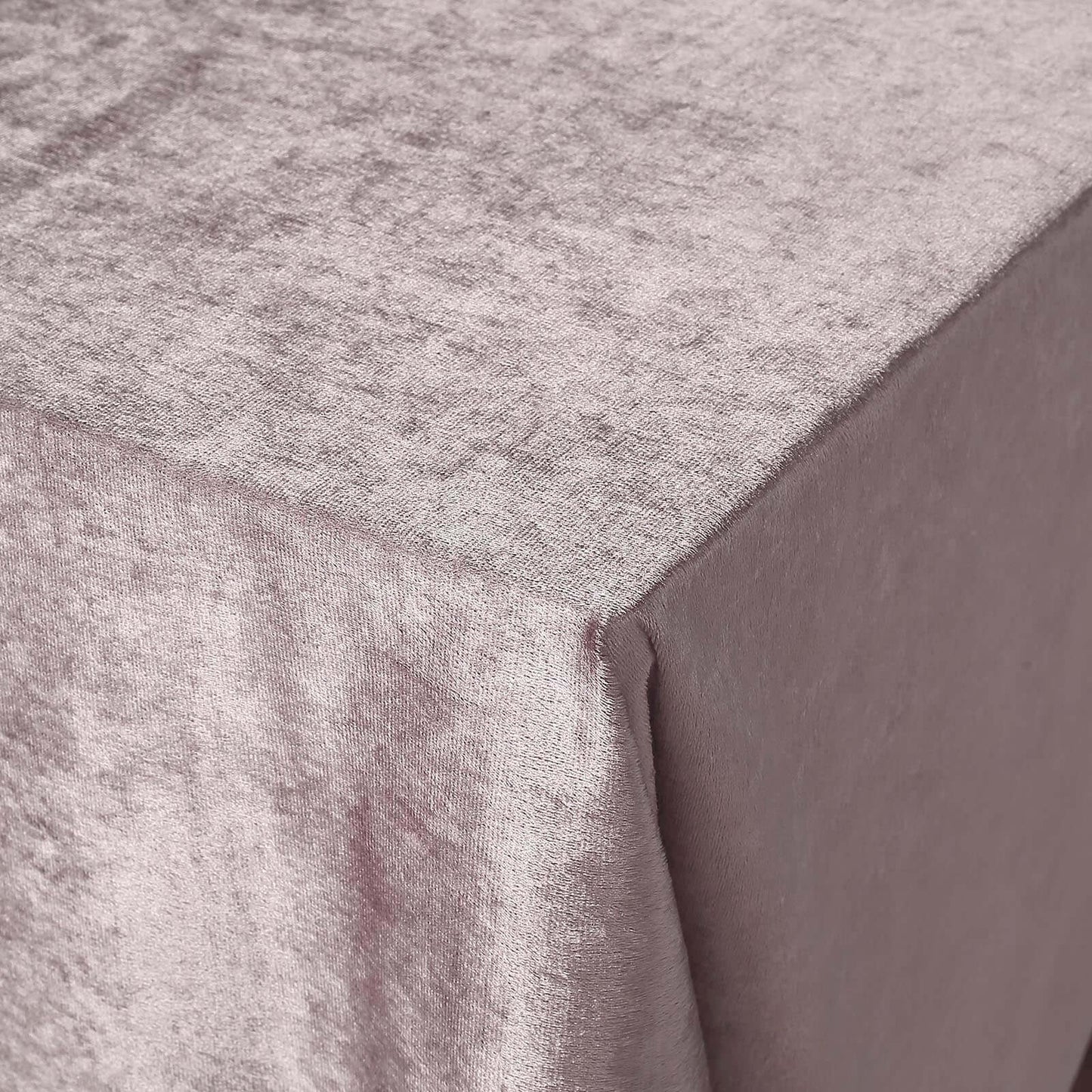 Premium Velvet 90"x156" Rectangle Tablecloth Mauve - Reusable Soft & Seamless Table Cover