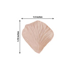 500-Pack Rose Petals Round Design Peach Silk Confetti - Decorative Scatters for Tables and Floors
