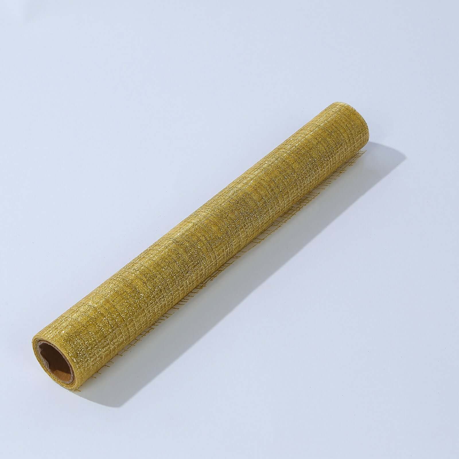 Mesh 11"x108" Table Runner Metallic Gold - Glitter Design for Convenient Event Decoration - Bell Racket Store