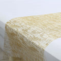 Mesh 11"x108" Table Runner Metallic Gold - Glitter Design for Convenient Event Decoration - Bell Racket Store