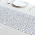 Mesh 11"x108" Table Runner Metallic Silver â€“ Glitter Design for Convenient Event Decoration - Bell Racket Store