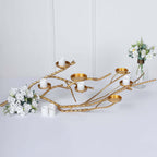 Metal Manzanita Tree Branch Candelabra Candle Holder Stand Gold - Twig Branch Design Table Centerpiece 3ft - Bell Racket Store