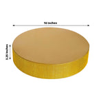 Metal Pedestal Cake Stand Round Design with Rhinestones Gold - Cupcake Holder and Dessert Table Centerpiece 16" - Bell Racket Store