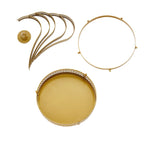 Metal Wedding Cupcake Stand Gold Princess Crown Style - Stunning Dessert Display Holder Centerpiece for Upscale Weddings & Special Occasions 19" - Bell Racket Store