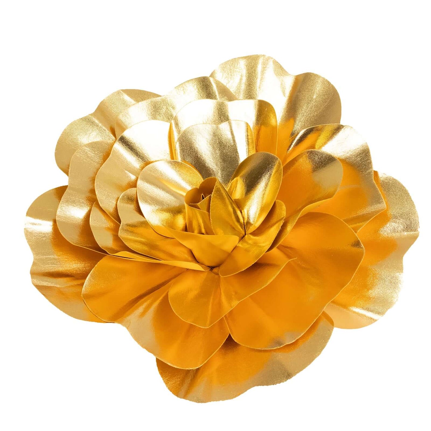 4 Pack 16" Large Metallic Gold Real Touch Artificial Foam DIY Craft Roses