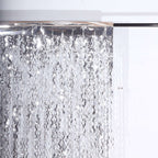 Metallic Silver Wavy Foil Fringe Party Backdrop, Curly Tinsel Streamer Photo Booth Curtain - 3ftx6ft - Bell Racket Store