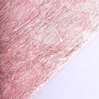 Metallic Tinsel Polyester 12"x108" Table Runner Rose Gold - Shimmery Fringe Shag Table Decor - Bell Racket Store