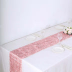 Metallic Tinsel Polyester 12"x108" Table Runner Rose Gold - Shimmery Fringe Shag Table Decor - Bell Racket Store