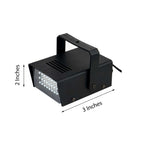 35W Mini Bright Blue Strobe Light with 24 LEDs, Stage Backdrop Uplight with Variable Flash & Speed Control
