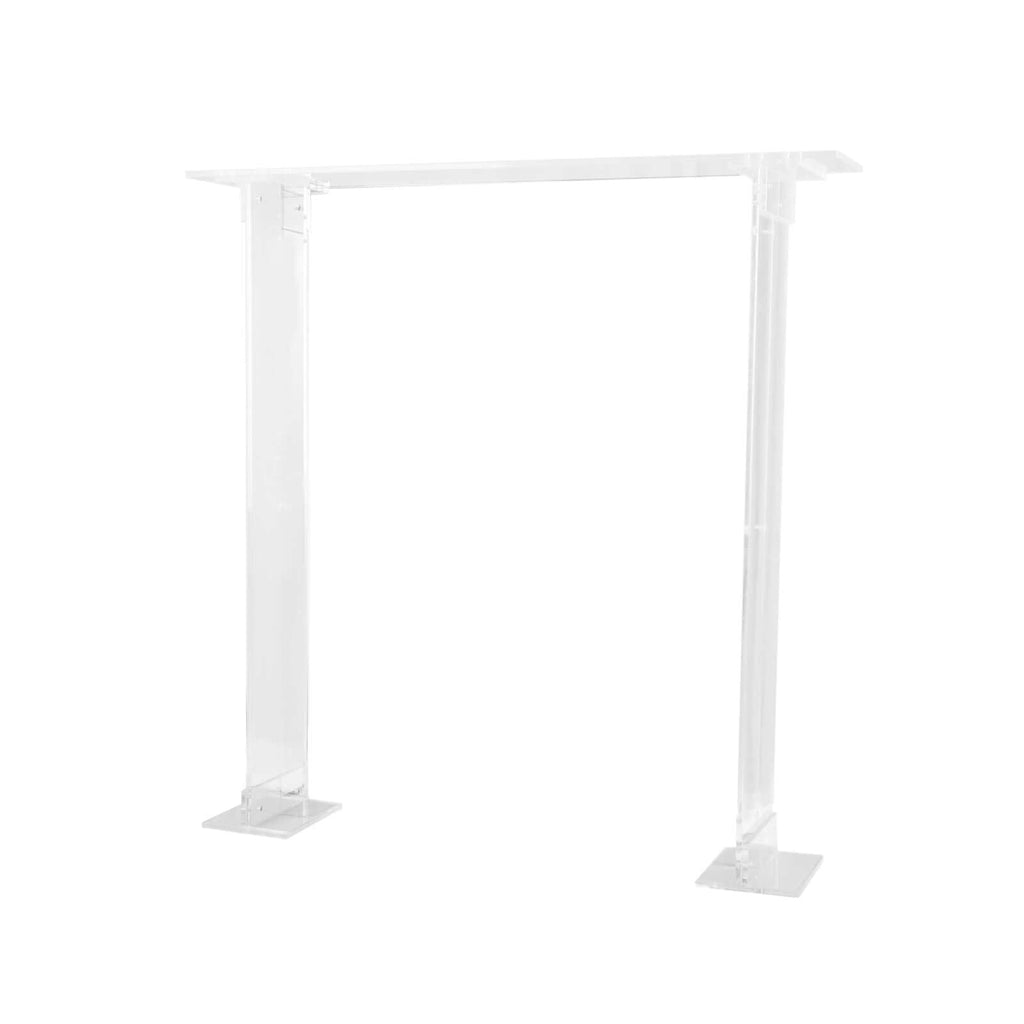 Acrylic Flower Stand Rectangular Design Clear - Decorative Floral Frame Table Centerpiece for Events 40"