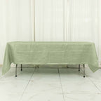 Taffeta 60"x102" Rectangle Tablecloth Sage Green - Accordion Crinkle Table Cover