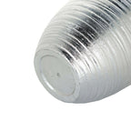 12" Metallic Silver Textured Finish Large Indoor Flower Plant Pot, Decorative Indoor Outdoor Planter