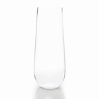 6 Pack Plastic Champagne Glasses in Clear, Reusable Lightweight Champagne Flutes 9oz