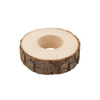 4 Pack 3" Rustic Natural Birch Wood Farmhouse Napkin Rings, Boho Napkin Holder Wood Slices