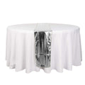 Mirror Foil 12"x108" Table Runner Silver - Shiny Metallic Party Table Decor