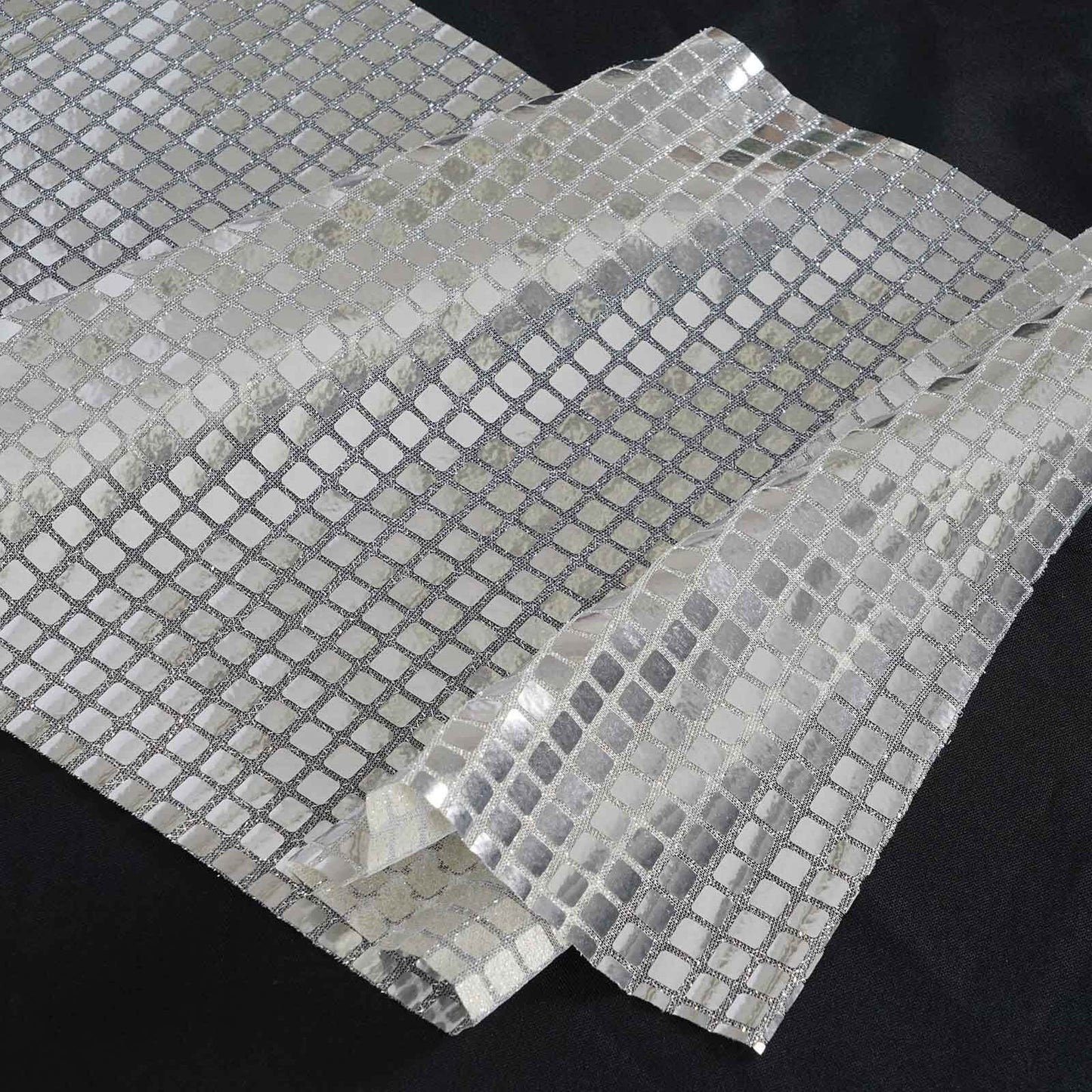 Mirror Foil 12"x108" Table Runner Silver - Shiny Metallic Party Table Decor - NestOCart