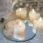 12-Pack Tealight Candles Heart Shaped Design White - Valentines Decor for Romantic Settings Mini