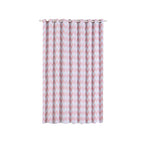 2 Pack White Blush Chevron Design Thermal Blackout Curtains With Chrome Grommet Window Treatment Panels - 52"x108"