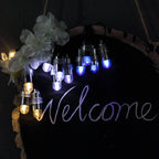 12-Pack Balloon Lights Bullet Design Purple - Waterproof LED Centerpiece Filler Lights