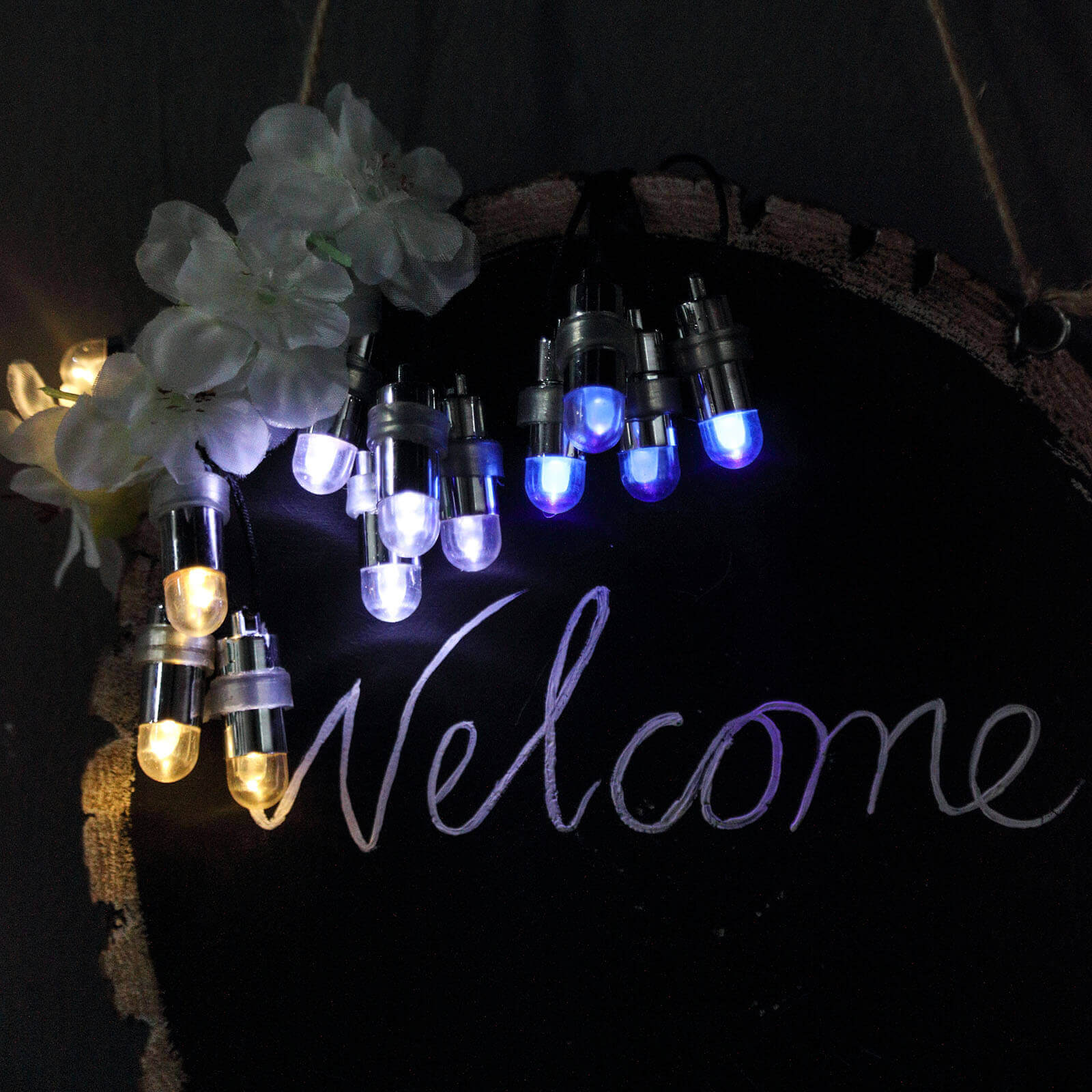 12-Pack Balloon Lights Bullet Design Purple - Waterproof LED Centerpiece Filler Lights