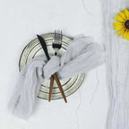 5 Pack Gauze Cheesecloth 24"x19" Napkins Silver Reusable Dinner Napkins