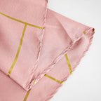 Polyester 54"x54" Table Overlay Square Tablecloth Dusty Rose with Gold Foil Geometric Pattern - Wrinkle-Resistant & Durable Table Topper