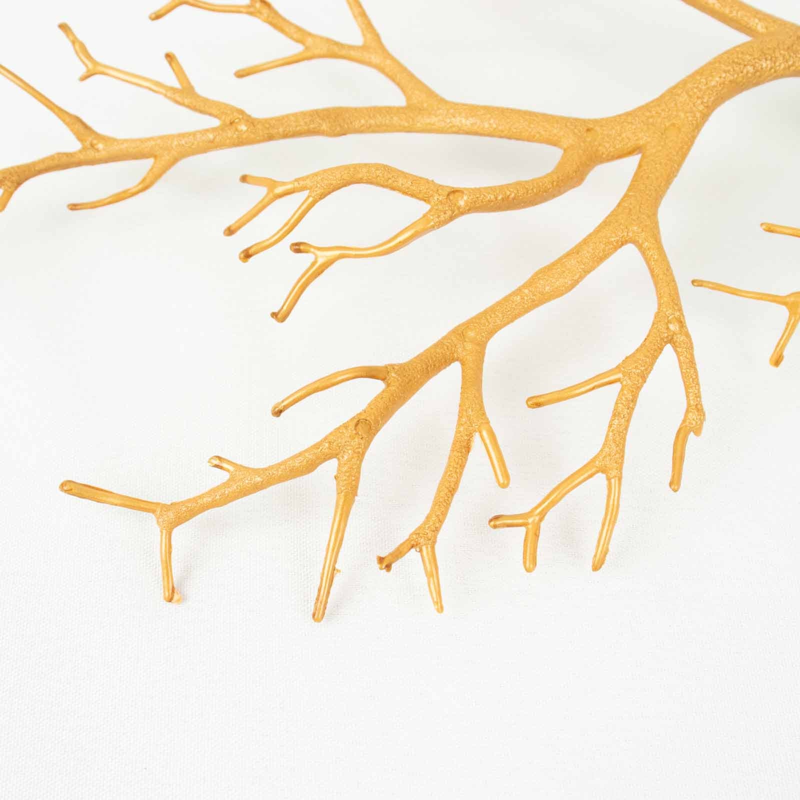 10-Pack Artificial Manzanita Tree Branch Metallic Gold for Vase Filler Home Wedding Centerpiece Ornament 14"