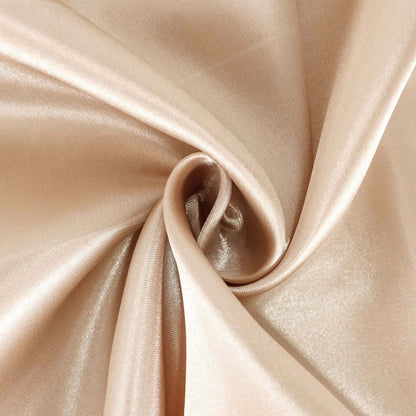 Satin 72"x72" Table Overlay Square Tablecloth Nude - Smooth Finish Table Cover