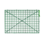 10 Pack 24"x16" Dark Green Artificial Flower Wall Grid Panel Frames, DIY Plastic Mesh Plant Wall Backdrop Fences