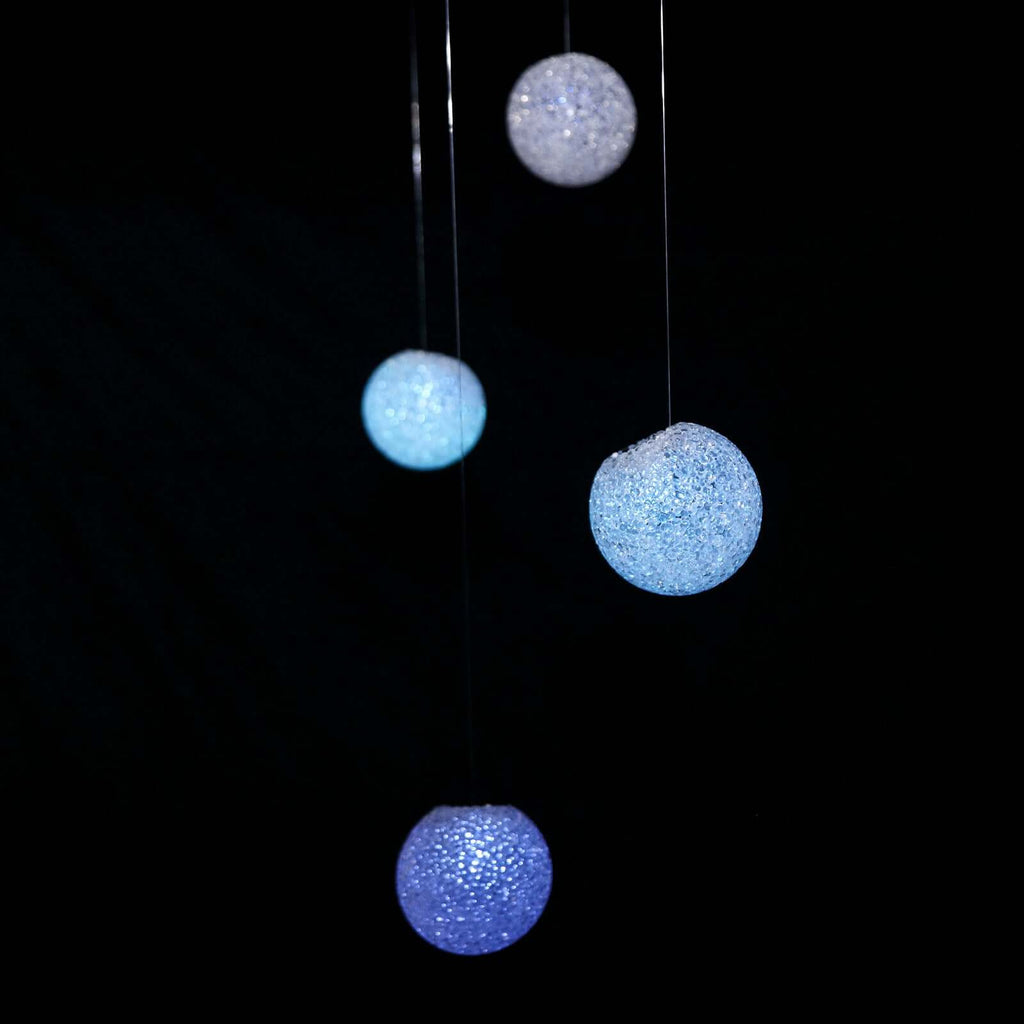 4-Pack LED Mini Light Globes Color Changing - Battery Operated Ball Centerpiece Fillers 3"