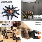 6 Pack 4.5" Industrial Photography Backdrop Clamps, Curtain Clips