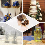 25-Pack Artificial Fern Leaf Branch Stems Metallic Gold - Versatile Faux Stems for Floral Bouquets Vase Displays & Event Decor 6"