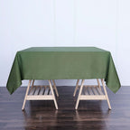 Polyester Square 70"x70" Tablecloth Olive Green - Wrinkle-Resistant & Durable Table Cover