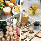 12-Pack Plastic Party Glasses Gold Glittered - Sparkly Disposable Cups for Events 9oz