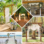 7ft Heavy Duty Wooden Square Wedding Arbor Photography Backdrop Stand