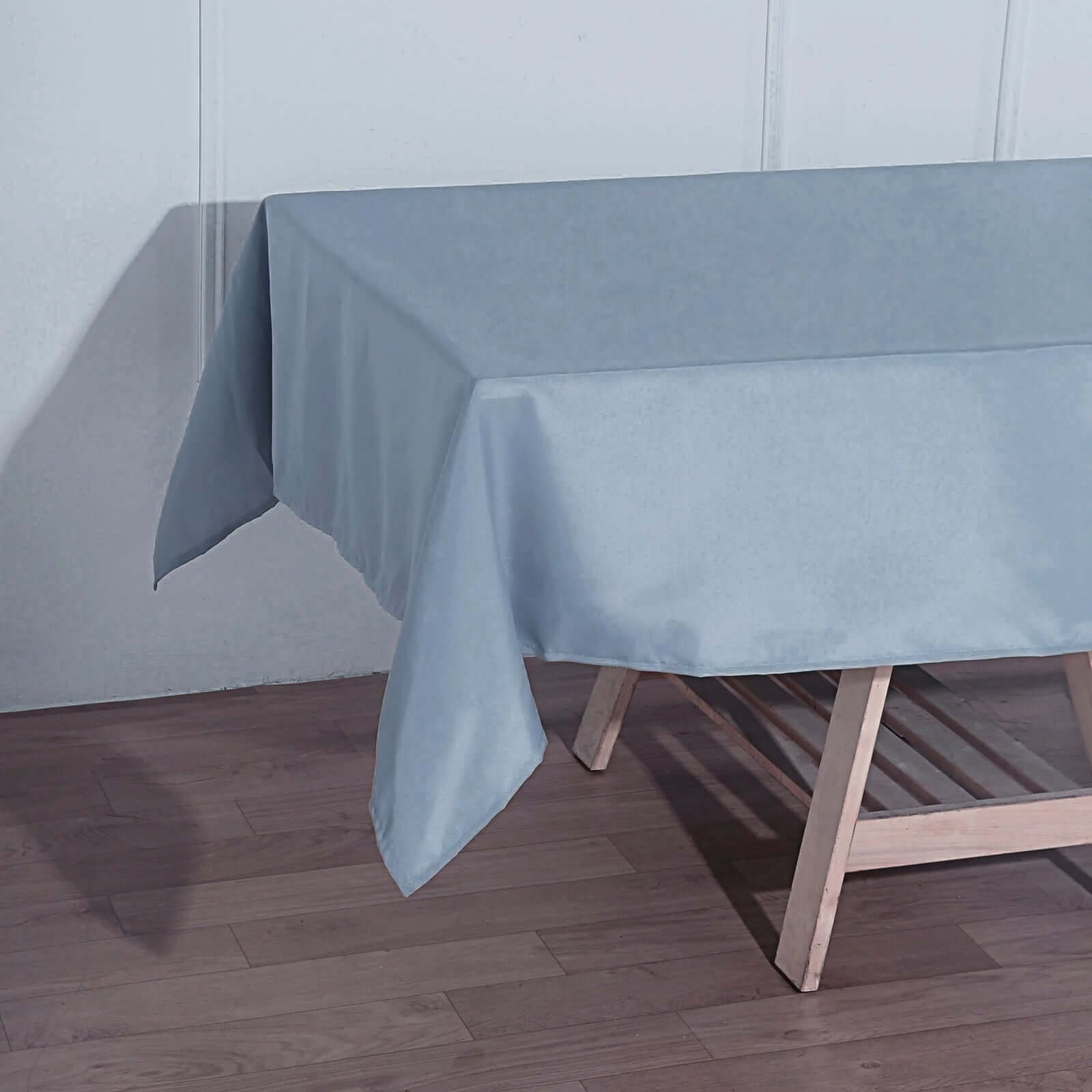 Polyester 60"x102" Rectangle Tablecloth Dusty Blue - Durable and Stylish Table Cover