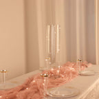 6-Pack Glass Flower Vases Cylinder Design Heavy Duty Clear - Stylish Centerpieces for Weddings 20"