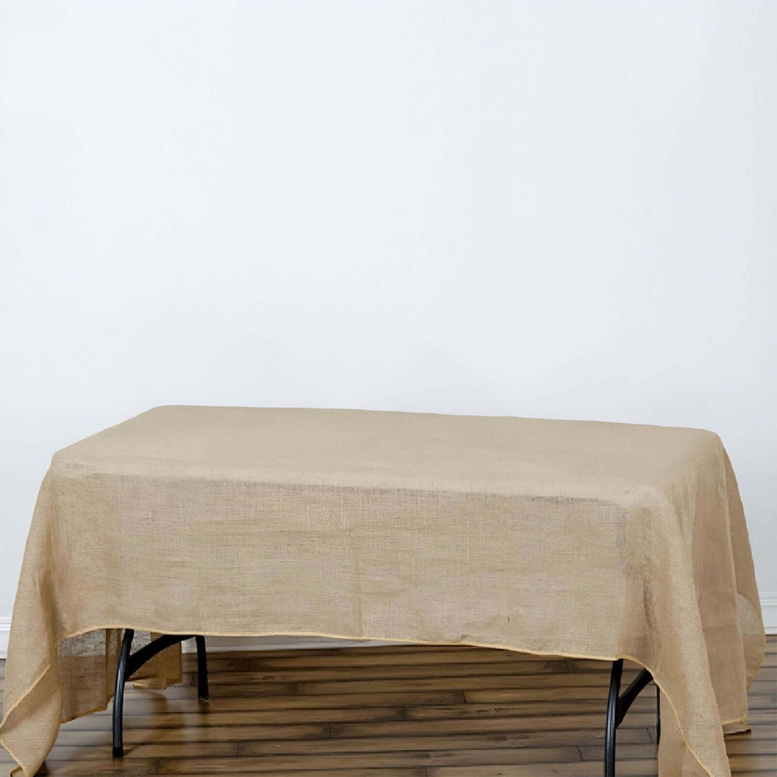 Burlap Jute 60"x102" Rectangle Tablecloth Natural - Rustic Boho Chic Table Linen
