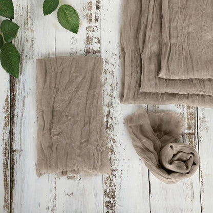 5 Pack Gauze Cheesecloth 24"x19" Napkins Natural Reusable Dinner Napkins