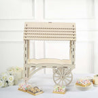 Mini Wooden Dessert Display Candy Cart Sweet Stall Design Natural - Tabletop Cupcake Stand 25"
