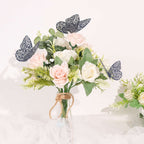 12-Pack 3D Butterfly Wall Decals, DIY Removable Mural Stickers Navy Blue Cake Decorations Eye-Catching Design